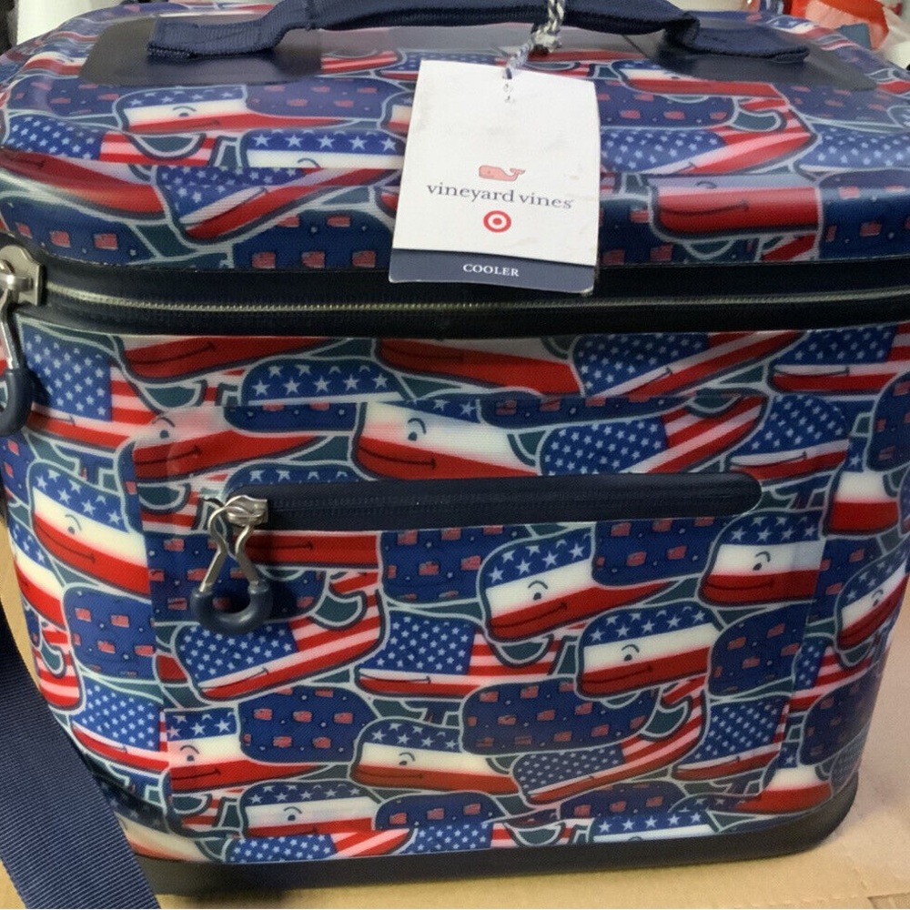 Vineyard Vines Whaley USA 12 Can Cooler